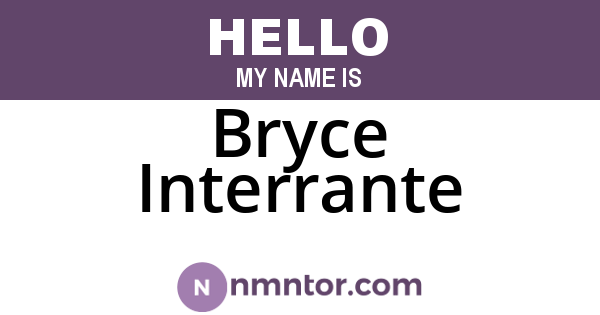 Bryce Interrante