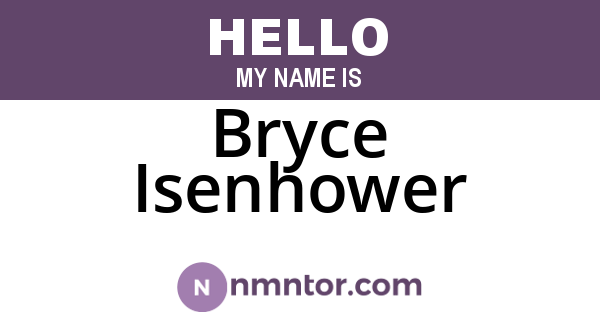 Bryce Isenhower