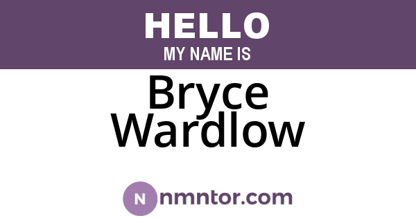 Bryce Wardlow