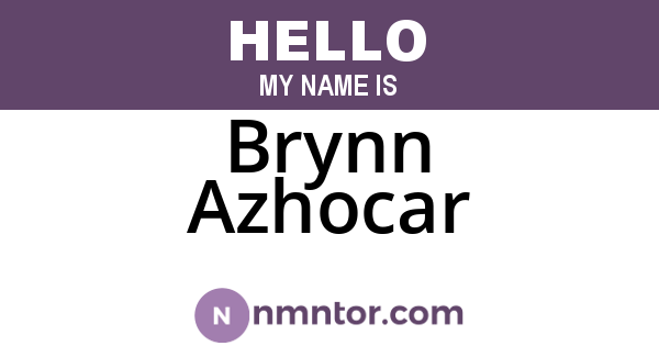 Brynn Azhocar