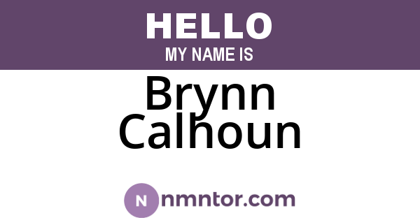Brynn Calhoun