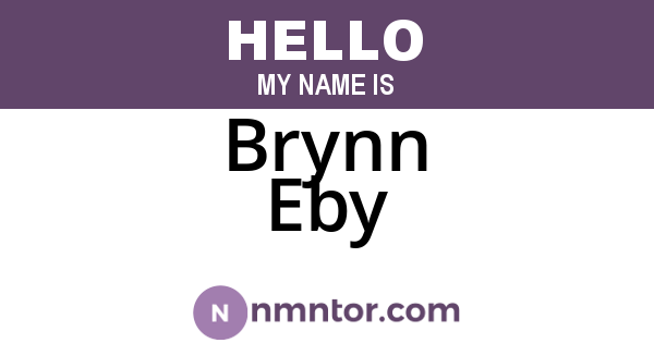 Brynn Eby