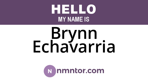 Brynn Echavarria