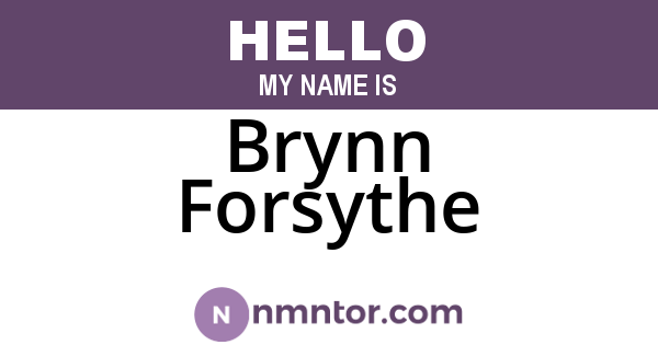 Brynn Forsythe