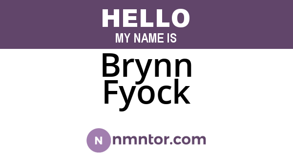 Brynn Fyock