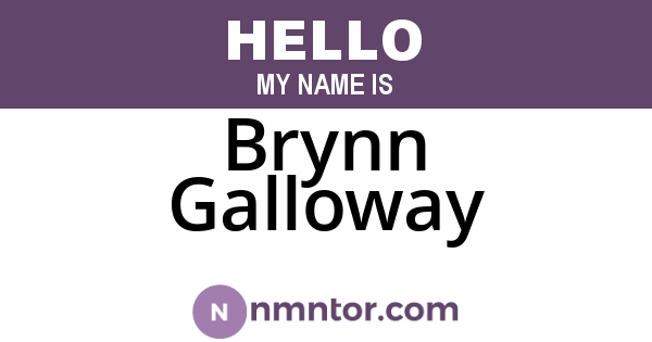 Brynn Galloway