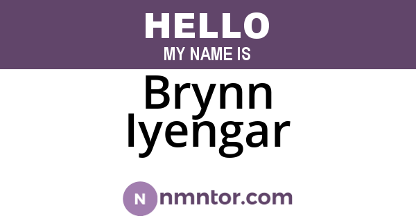 Brynn Iyengar