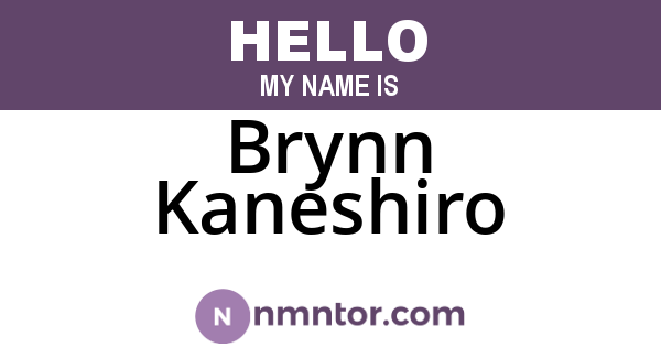 Brynn Kaneshiro