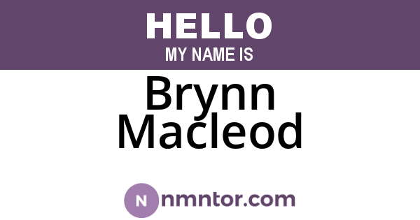 Brynn Macleod