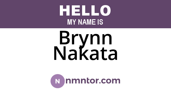 Brynn Nakata