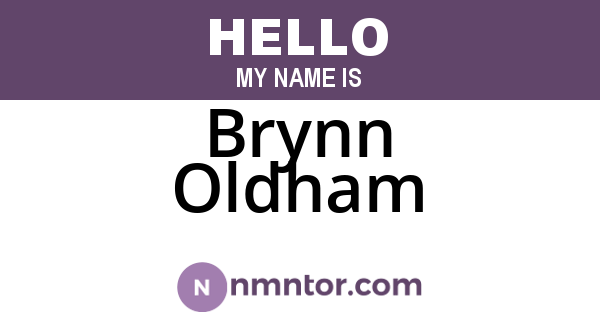 Brynn Oldham
