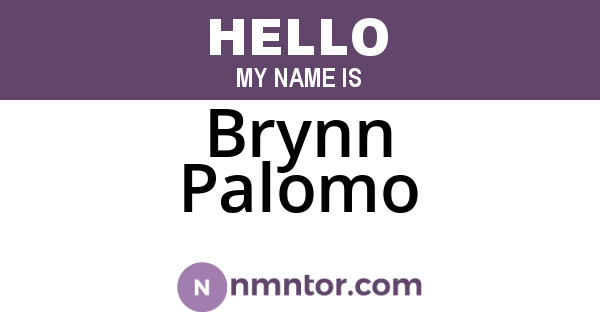 Brynn Palomo