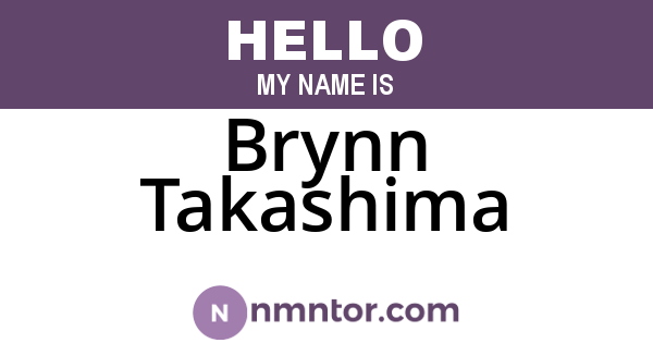 Brynn Takashima