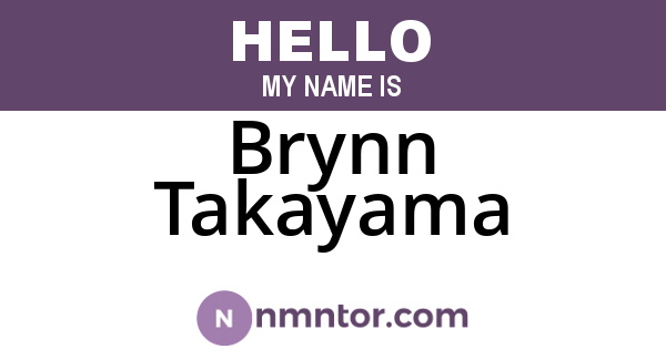 Brynn Takayama