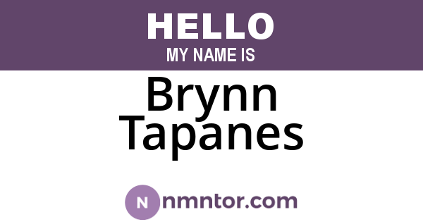Brynn Tapanes