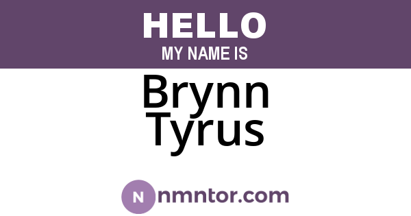 Brynn Tyrus