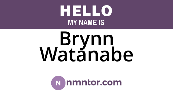 Brynn Watanabe