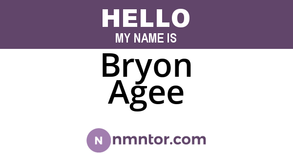 Bryon Agee
