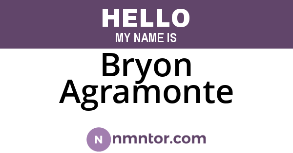 Bryon Agramonte