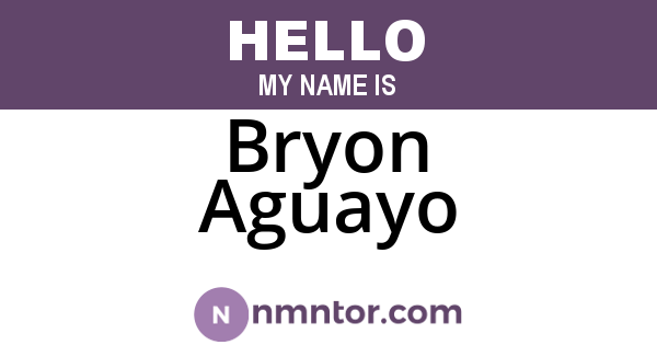Bryon Aguayo