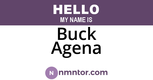 Buck Agena