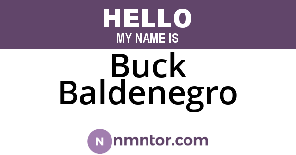 Buck Baldenegro