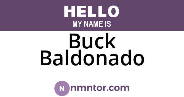 Buck Baldonado