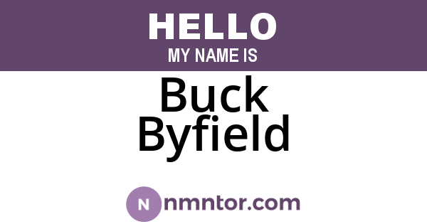 Buck Byfield