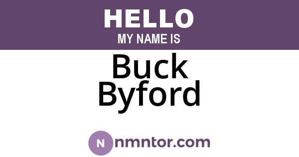 Buck Byford