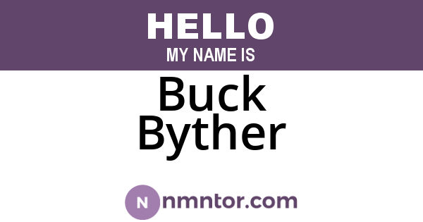 Buck Byther