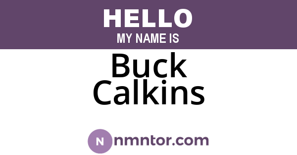 Buck Calkins