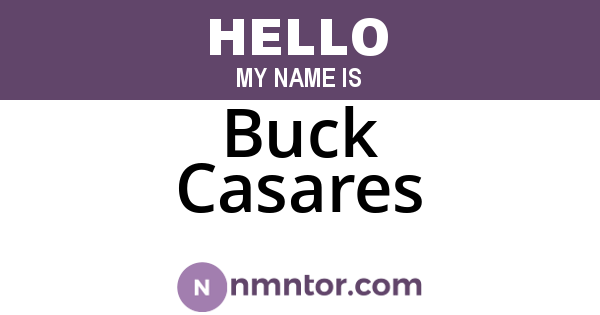 Buck Casares