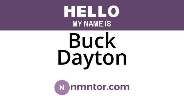 Buck Dayton
