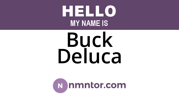 Buck Deluca