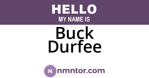 Buck Durfee
