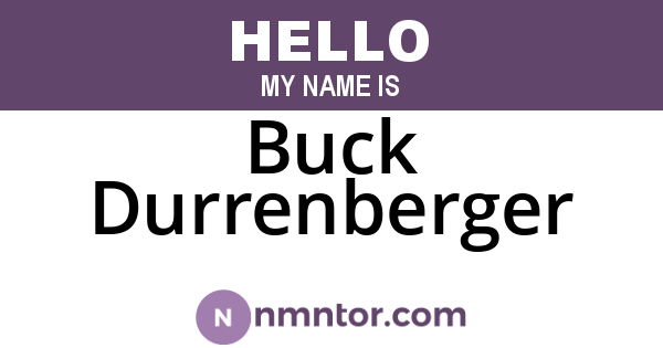Buck Durrenberger