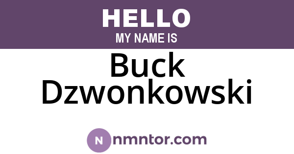 Buck Dzwonkowski