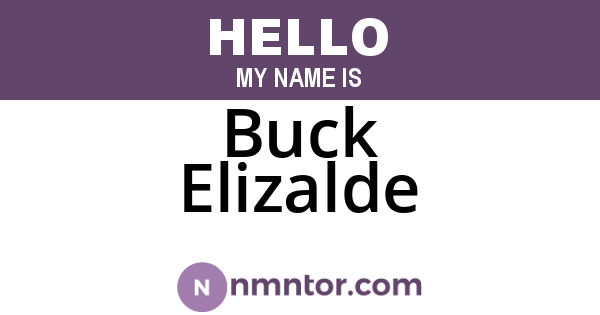 Buck Elizalde