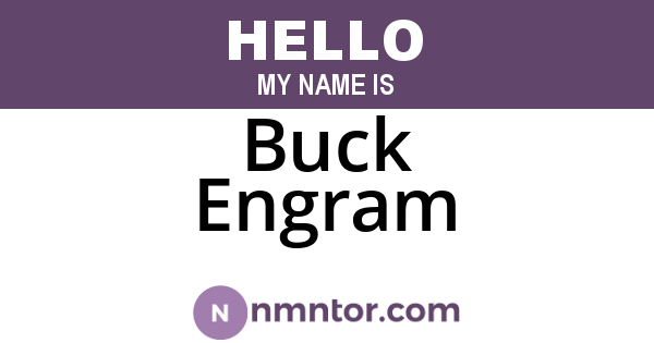 Buck Engram