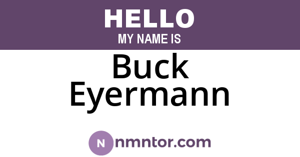 Buck Eyermann