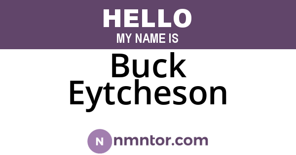 Buck Eytcheson