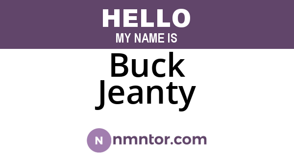 Buck Jeanty