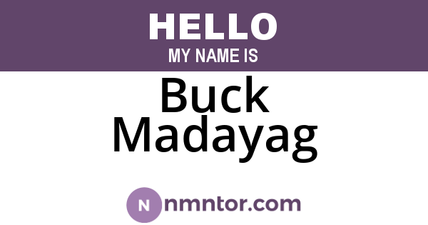Buck Madayag