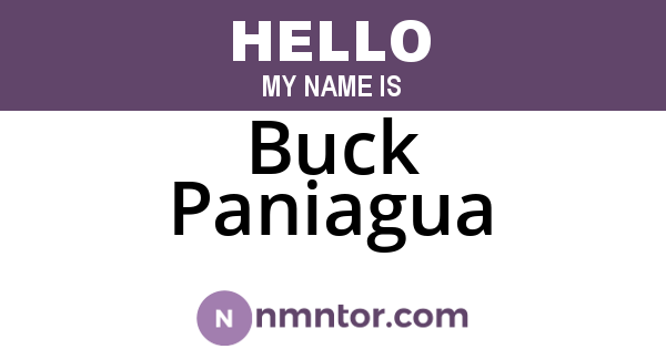 Buck Paniagua