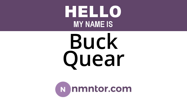 Buck Quear