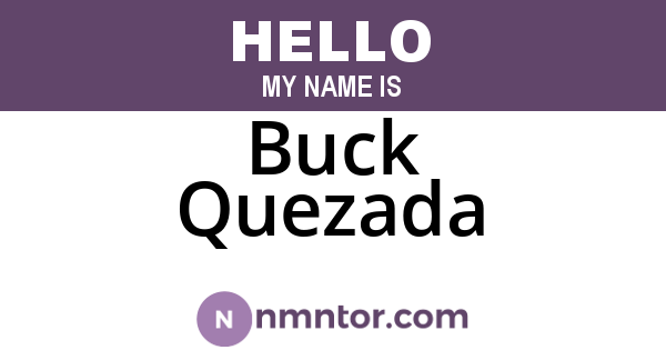 Buck Quezada