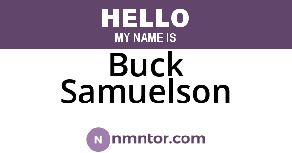 Buck Samuelson