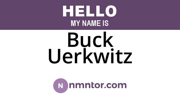 Buck Uerkwitz