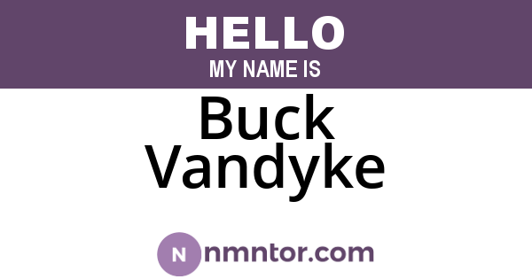 Buck Vandyke