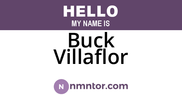 Buck Villaflor